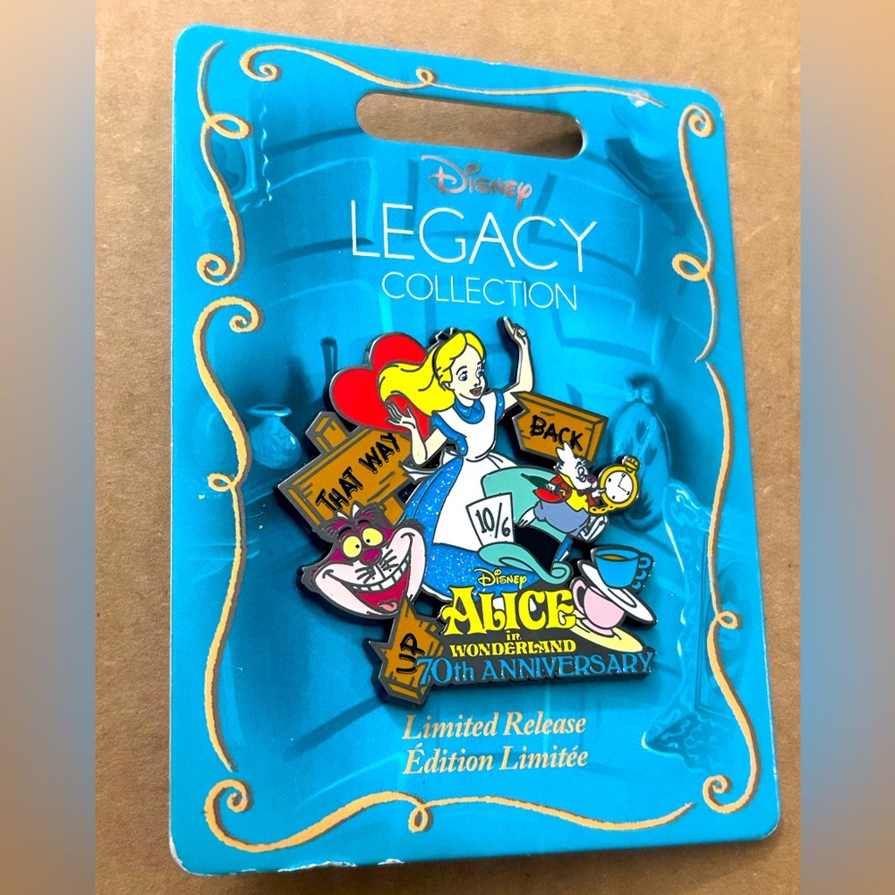 Disney LEGACY COLLECTION Alice in Wonderland 70th Anniversary Limited Disney Pin